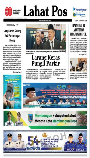 KORAN HYBRID LAHAT POS - Edisi Sabtu, 17 Januari 2026