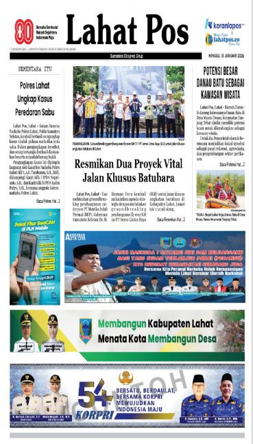 KORAN HYBRID LAHAT POS - Edisi Minggu, 18 Januari 2026