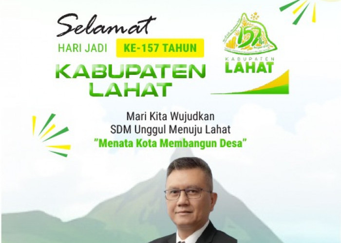 Ucapan HUT Lahat ke-157 Tahun 2026