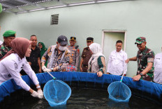 Bupati dan Wakil Bupati Lahat Hadiri Panen Perdana Ikan Patin