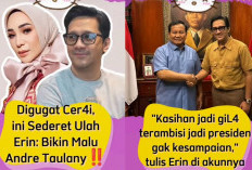 Sindiran Erin Manjur Prabowo Jadi Presiden, Andreas Taulany Ngotot Cerai, Rumah Tangga Selebriti Indonesia