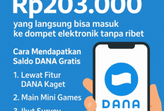 Nomor HP Terhubung DANA Bisa Terima Saldo Gratis Rp203.000