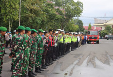 Kapolres Pimpin Apel Pengamanan Kunjungan Kerja Kepala BNN Pusat dan Menteri Desa ke Kabupaten Lahat