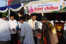Polres Lahat Gelar Penyembelihan Hewan Kurban, Kapolres Pimpin Langsung Prosesi Iduladha 1447 H