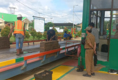 Disprindag Empat Lawang Lakukan Tera Ulang Timbangan Jembatan PT SNI