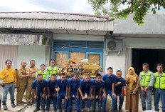 Dukung Kualitas SDM dan Pendidikan, PAMA MTBU Bantu SMKN 1 Lahat Mesin Alat Berat Engine Komatsu