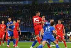 Italia Menang 5-2 atas Makedonia Utara