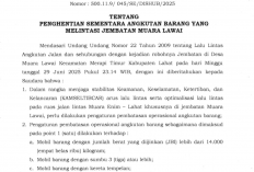 Dua Kabupaten Dapat Surat Edaran dari Pemprov: Penghentian Sementara Angkutan Barang di Jembatan Muara Lawai
