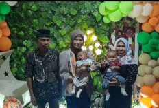 Cawabup Lahat Widia Ningsih Hadiri Aqiqah Si Kembar Dari Merapi Barat