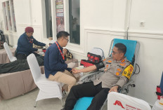  Momen HUT Divisi Humas Polri, Kapolres Lahat Ikut Donor Darah