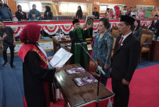 Saukani dan Wulan Resmi Jabat Unsur Pimpinan DPRD Empat Lawang