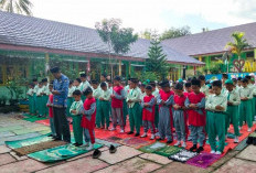 Biasakan Amal Sholeh Sejak Dini, MIN 4 Lahat Gelar Sholat Dhuha