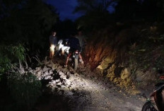 Baru Dibersihkan, Jalan Kepahiang - Pagar Alam Kembali Tertutup Longsor