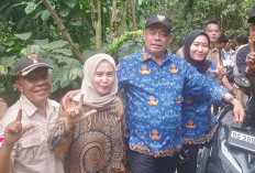 Eva Lili Susanti Dampingi Bupati dan Wakil Bupati Lahat Tinjau Tebat dan Irigasi di Kota Agung