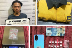 Pengedar Narkoba di Lahat Ditangkap, 10 Paket Sabu Disita