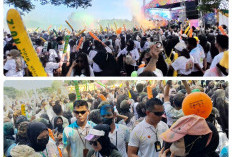 Penuh Warna Warni Ribuan Milenial Lahat Padati Color Run Funtastic 02 BZ-WIN, Pecahkan Rekor