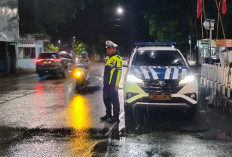 Sat Lantas Polres Lahat Ciptakan Kamseltibcarlantas di Malam Hari