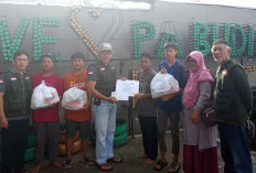 LAZISMU Lahat Kolaborasi Bank Sumsel Babel Syariah Salurkan Bantuan Sembako pada Bulan Ramadhan 1446 Hijriah