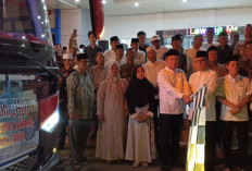 Haru dan Khidmat, 76 CJH Empat Lawang Dilepas Langsung Wagub Sumsel Menuju Asrama Haji Palembang
