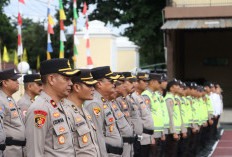 Penghargaan untuk Personel Polri Berprestasi, Kapolres Lahat Ikuti Apel Virtual