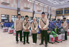 Update Haji 2026!, Pagi ini Pelepasan Jamaah Haji Kloter 2 PLM Lahat, Terbang dari Bandara SMB PLM ke Madinah