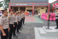 Kapolres Lahat Pimpin Upacara Kops Raport Kenaikan Pangkat, Ini Nama-namanya!