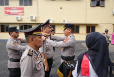 Kapolres Empat Lawang Pimpin Upacara Kenaikan Pangkat, Tegaskan Amanah Pengabdian untuk Masyarakat