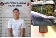 Polres Lahat Amankan 1.020 Gram Ganja dan Seorang Tersangka