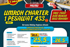 UPDATE JADWAL UMROH CHARTER 1 PESAWAT LION PAKET 9 HARI & 13 HARI MUSIM 1448 H HOLIDAY ANGKASA WISATA