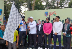 Jalan Santai HUT Kabupaten Lahat Dihadiri Artis Indonesia