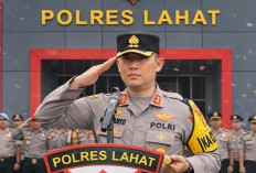 Polres Lahat Gelar Upacara Sertijab Kabag Ops, Kabag Log, dan Kasat Reskrim