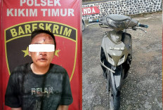 Warga Marga Mulya Serahkan Pelaku Curanmor ke Polsek Kikim Timur