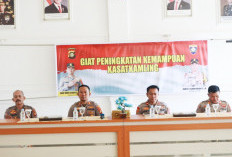 Kapolres Buka Langsung Pelatihan Peningkatan Kemampuan Kasatkamling