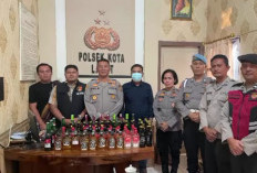 Sucikan Ramadhan, Polres Lahat Sita 70 Miras 