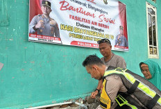 Polsek Merapi Polres Lahat Salurkan Bantuan Fasilitas Air Bersih ke Musola Al-Falah