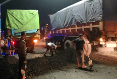 Batubara Berserakan di Jalan Merapi, Alhamdulillah Tak Timbulkan Kemacetan