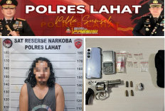 Pengedar Ganja Lebuay Bandung Lahat Terungkap, Amankan Senpira Revolver, Amunisi dan Timbangan