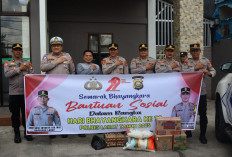 Polres Lahat Perkuat Sinergi Bersama Warga, Gelar Baksos dan Bansos 