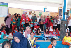 Alhamdulillah, Anak-anak PAUD Tiga Kecamatan Antusias Lomba Mewarnai di Atas Koran Lahat Pos