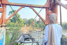 Jembatan Gantung Akses Dua Wilayah Rusak Parah