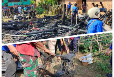 Diduga Korsleting Listrik, Tiga Rumah dan 1 Unit Motor di Lahat Hangus Terbakar