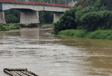 Debit Air Sungai Kikim Meningkat Usai Dua Hari Diguyur Hujan Deras