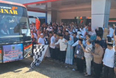 Pelepasan CJH Empat Lawang Diiingi Isak Tangis Keluarga