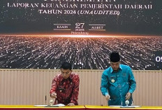 Pemkab Serahkan Laporan Keuangan Pemda Lahat Tahun 2024