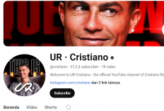 Waw! Akun You Tube Cristiano Ronaldo Sudah Tembus 37,2 Juta Subscriber