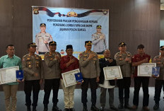 Sat Binmas Polres Lahat Hadiri Penyerahan Piagam Penghargaan Lomba FKPM dan BKPM oleh Dirbinmas Polda Sumsel