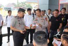 Cegah Penyalahgunaan Senjata, Kapolres Lahat Pimpin Apel Pemeriksaan Senpi