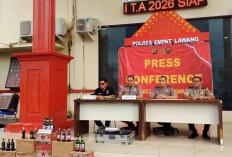 Polres Empat Lawang Gelar Press Conference Terkait Razia Dini Hari di Kawasan Talang Gunung, 33 Pengunjung Pos