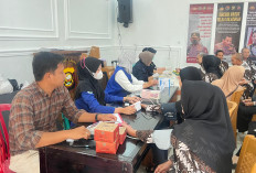 Bhakti Kesehatan Polres Lahat, Pengobatan Gratis untuk Purnawirawan, Warakawuri dan Komunitas Pengemudi Online