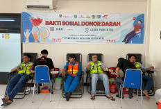 Pasca Lebaran! Jajaran PT PAMA site MTBU Gelar Kegiatan Donor Darah Lagi  